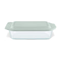 Pyrex® Deep 7 x 11" Rectangle Glass Baking Dish with Sage Green Lid
