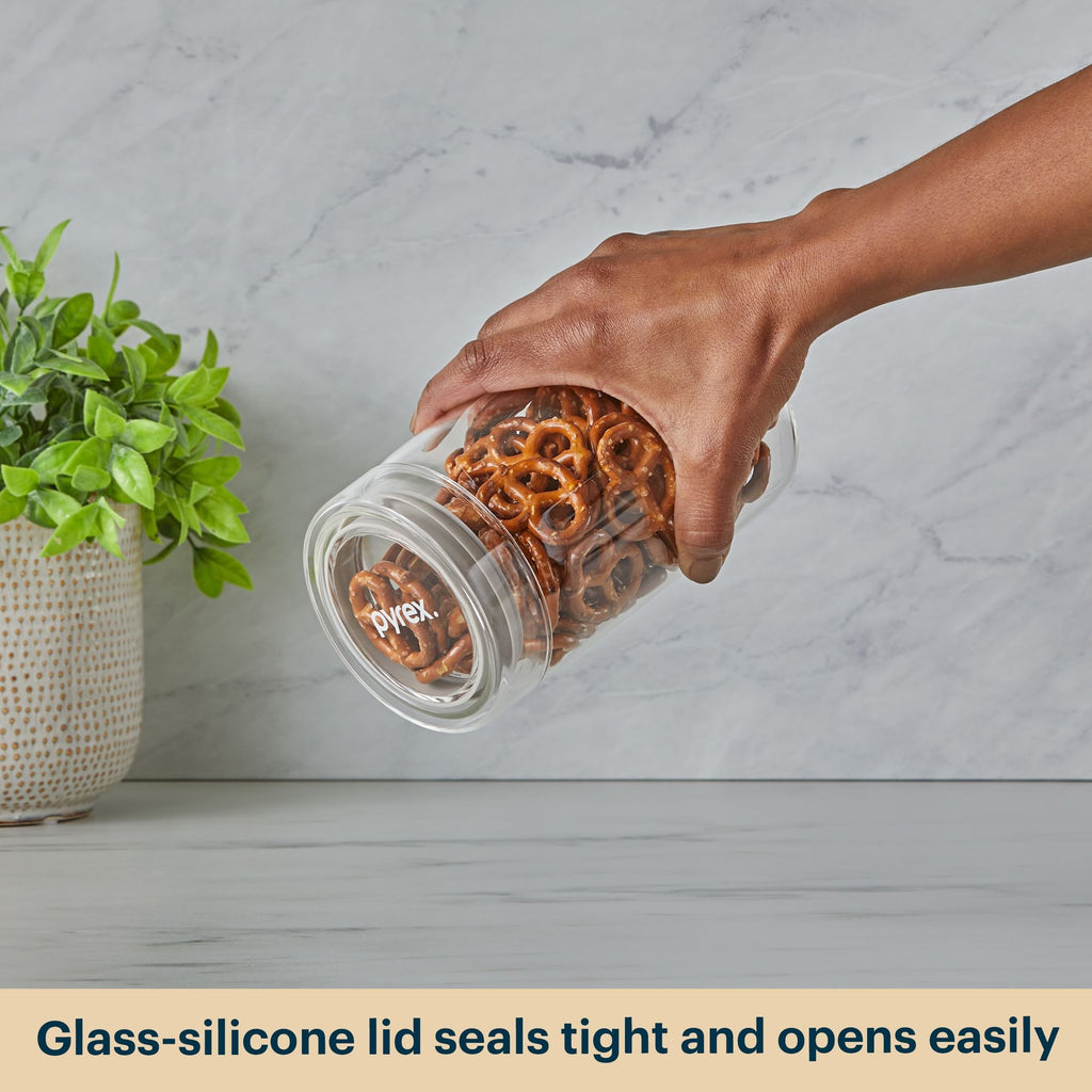 Pyrex® 4-Piece Glass Canister Set