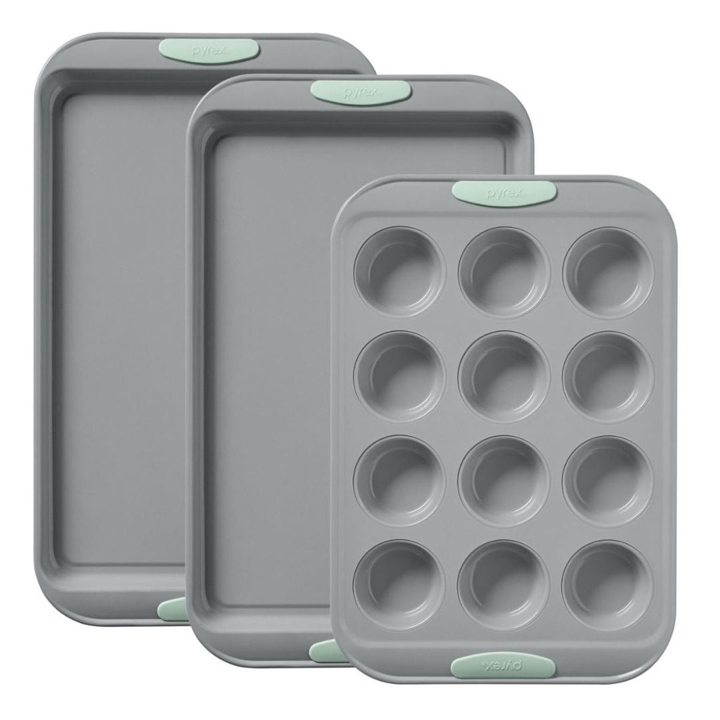 Pyrex® Metal Bakeware 3-Piece Set in Sage