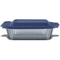 Pyrex® Colors Sculpted Tinted 8" Square Baking Dish with Plastic Lid, Smoke