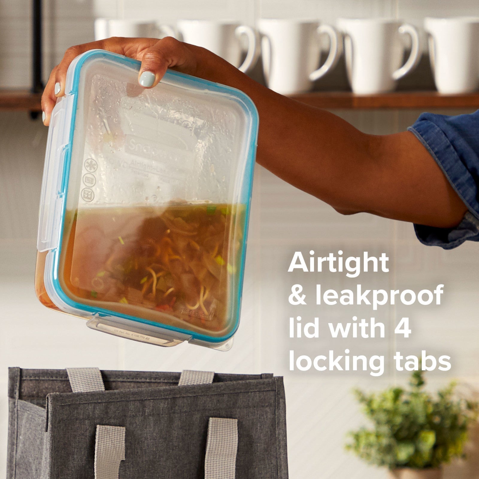 Snapware® Total Solution® Pyrex® Glass 8-cup Rectangle Food Storage with Plastic Lid